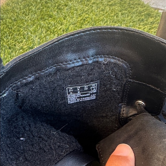 CLARKS ORINOCO2 LACE Boots Black Women’s Size 8 - Picture 4 of 6